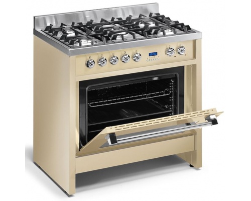 Κουζίνα αερίου μικτή Steel Cucine DERBY 90 (90 εκ.)