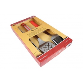 Εργαλεία για μπάρμπεκιου, gasbbq tool set, σπάτουλα, τσιμπίδα, βούρτσα , σετ 3 εργαλείων GRAND HALL